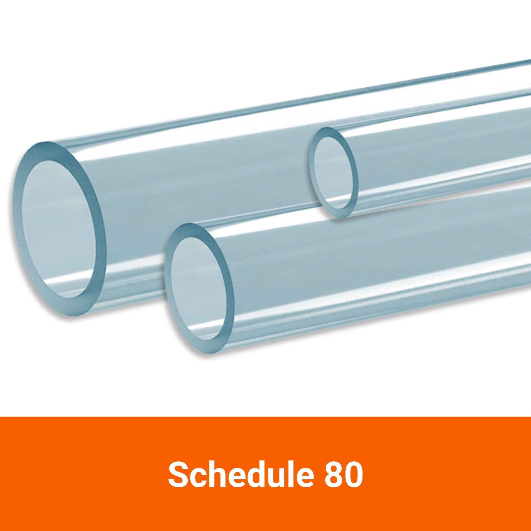 Clear PVC Pipe Schedule 80