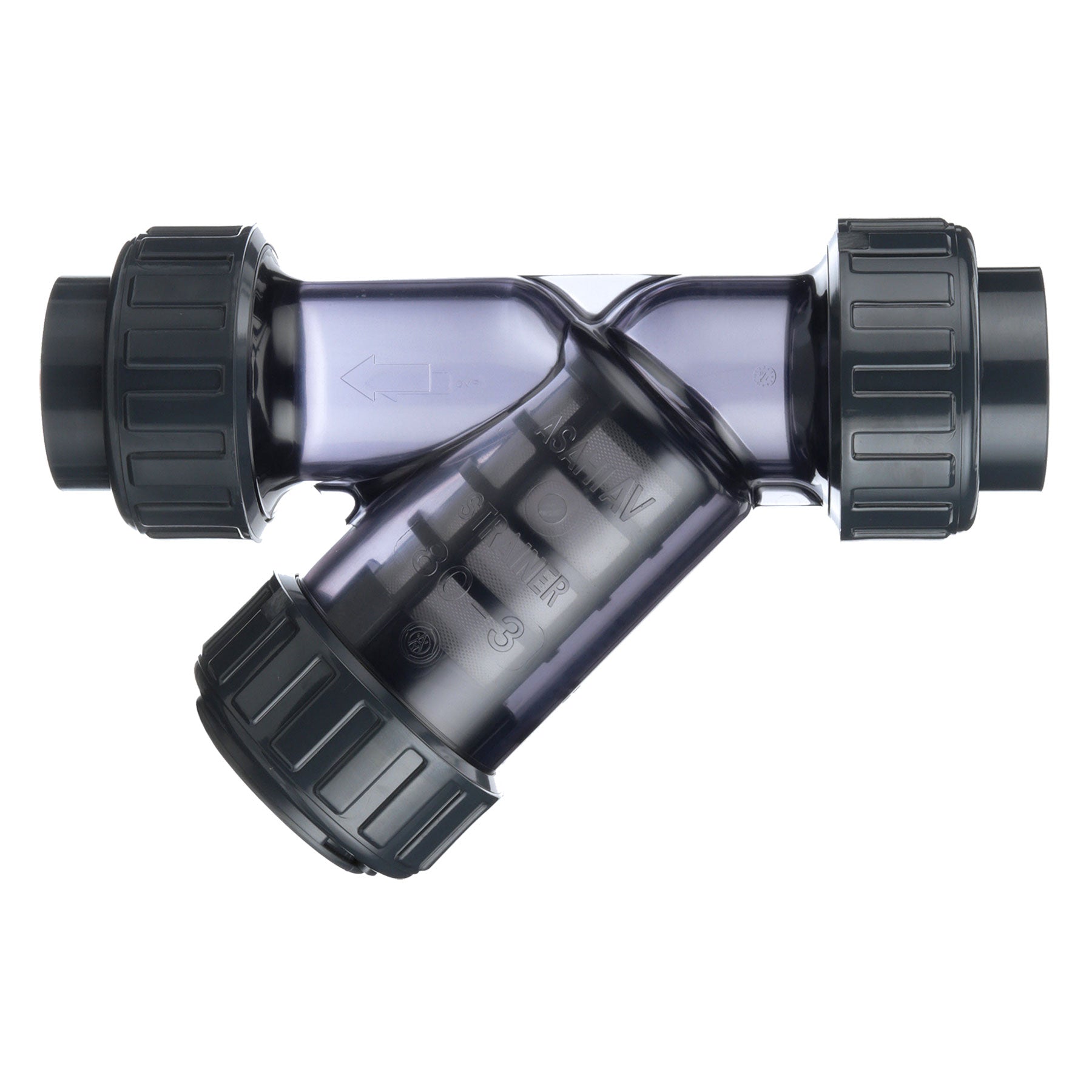 Clear PVC, Y Sediment Strainer, 1/2 in. to 4 in. Sizes