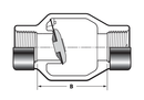 Spears Swing Check Valve Clear PVC 1/2 to 6 in. Threaded