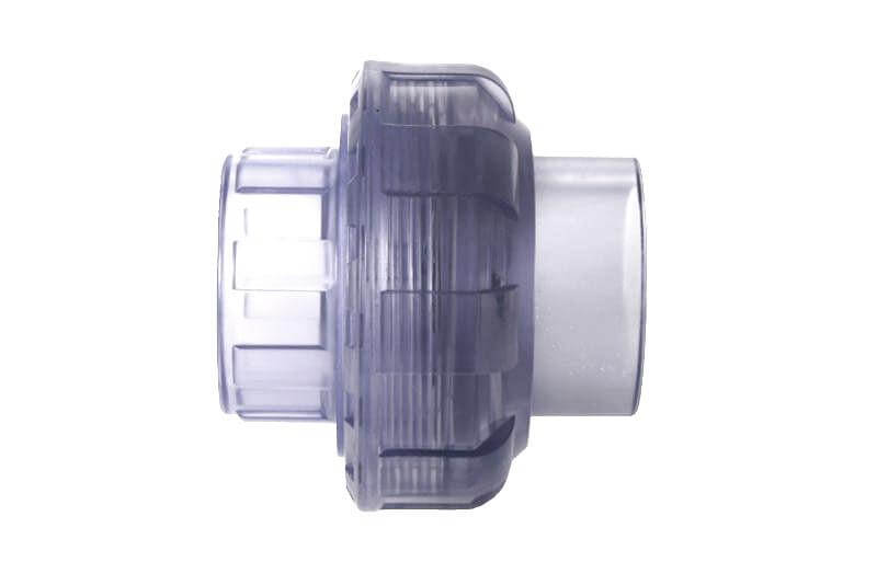 PVC Schedule 40, Clear, Union, Socket, 1/2 in. to 2 in. Sizes, [DISCON