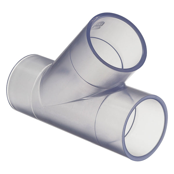 Spears WYE Clear PVC 1-1/2 to 5 in. Socket Schedule 40